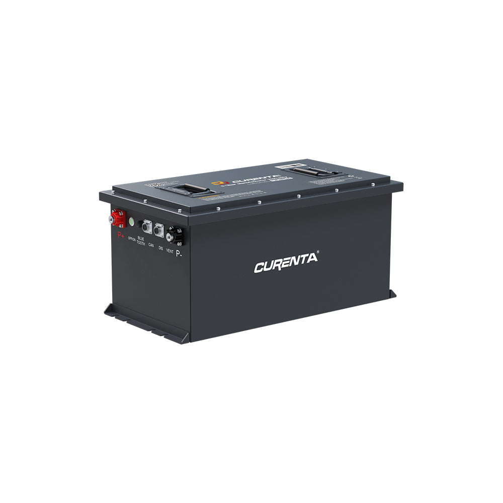 CURENTA 60.8V 105Ah Lithium Iron Golf Cart Battery 60.8V 105Ah Bluetooth 20A Fast Charger Touch LCD Screen Conversion kit