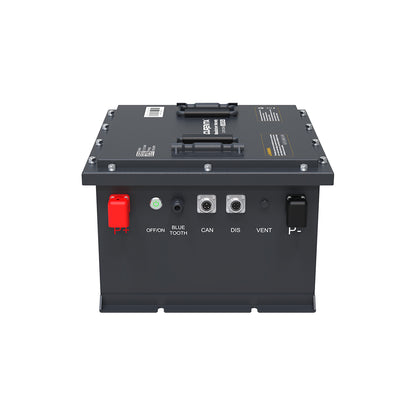 CURENTA 48V 54Ah Mini-Sized Lithium Iron Golf Cart Battery 51.2V 54Ah Bluetooth LiFePO4 Battery 12A Fast Charger 2.8' Touch  LCD Screen Conversion kit