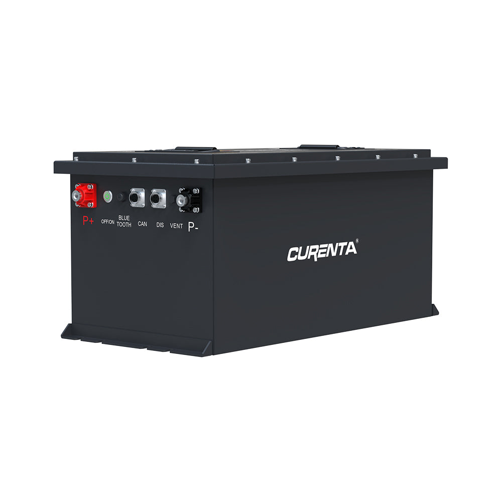 CURENTA 60.8V 105Ah Lithium Iron Golf Cart Battery 60.8V 105Ah Bluetooth 20A Fast Charger Touch  LCD Screen Conversion kit